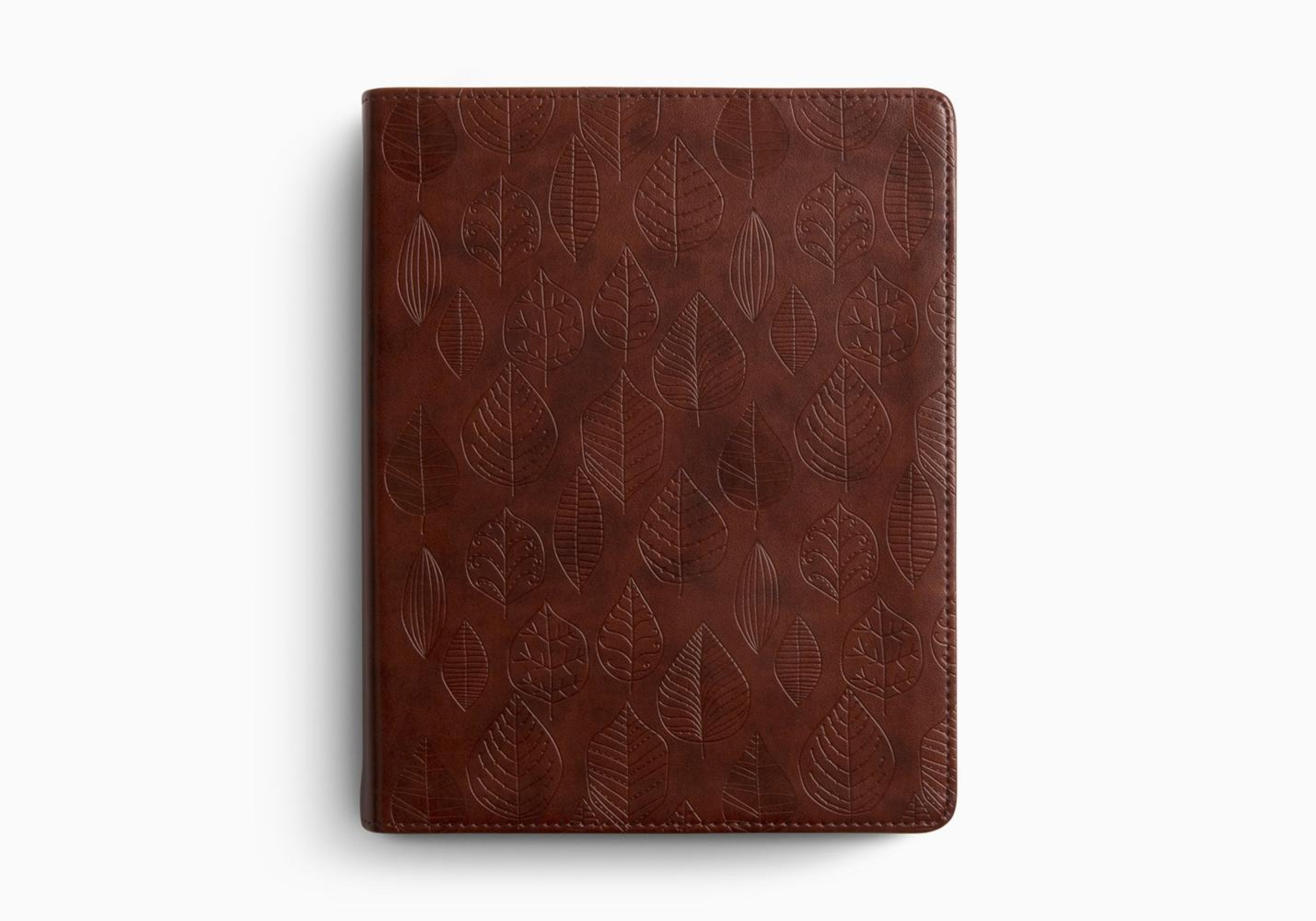 ESV Single Column Journaling Bible (TruTone, Chestnut, Leaves Design)