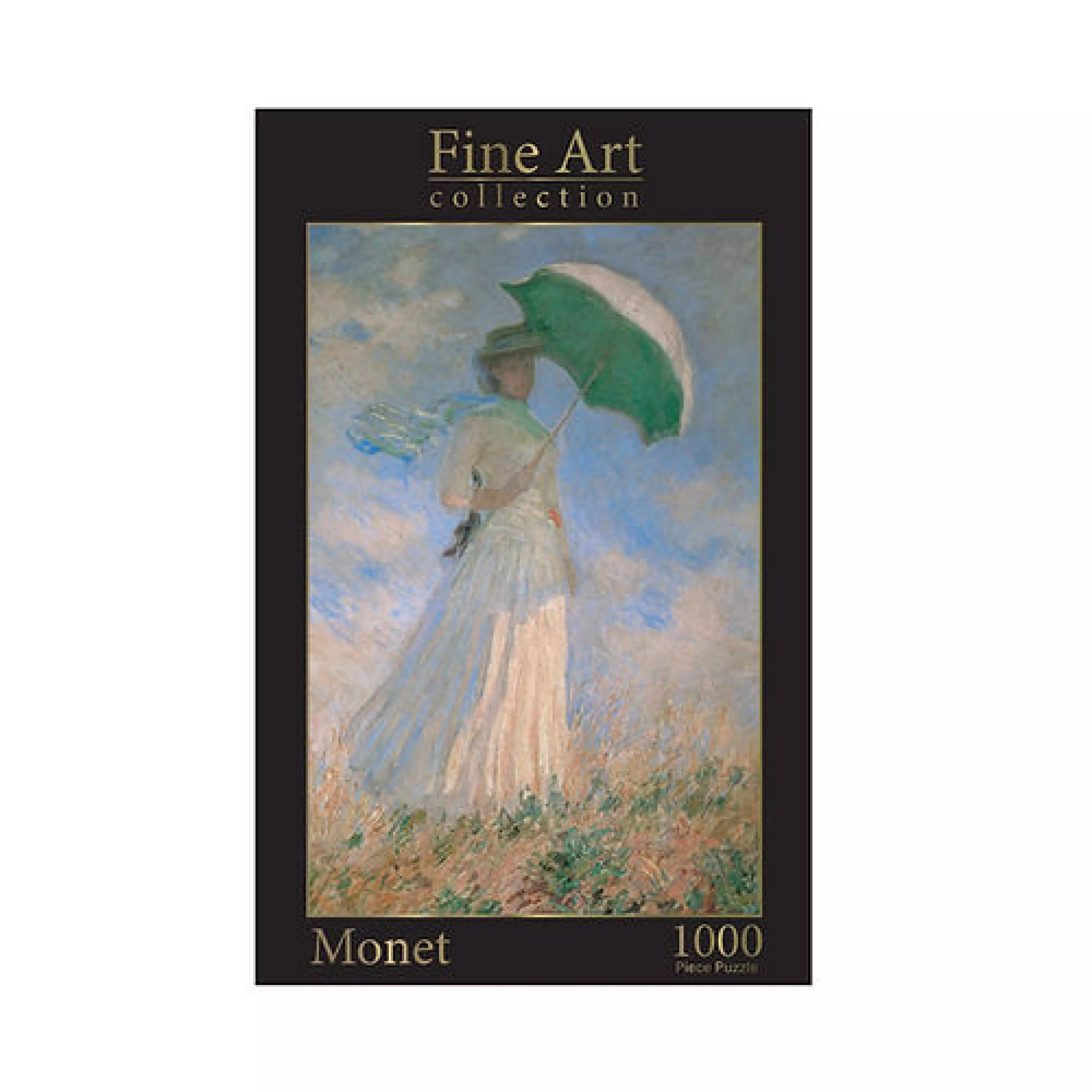 Jigsaw 1000 Pc Rectangular - Monet: Woman With Parasol Facing Right